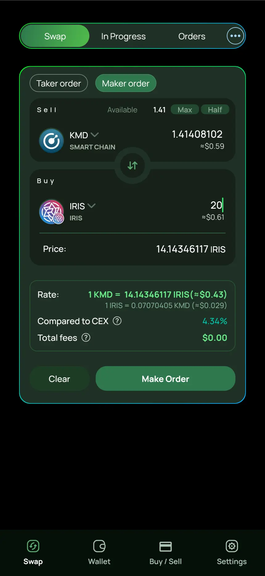 Fully non-custodial & decentralized